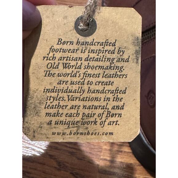 Born Women’s Tricia Handcrafted Leather Ankle Boots – Brown – Size 9.5 – NWOB - Picture 10 of 11